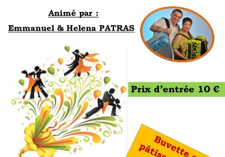 Affiche THÉ DANSANT Manu PATRAS